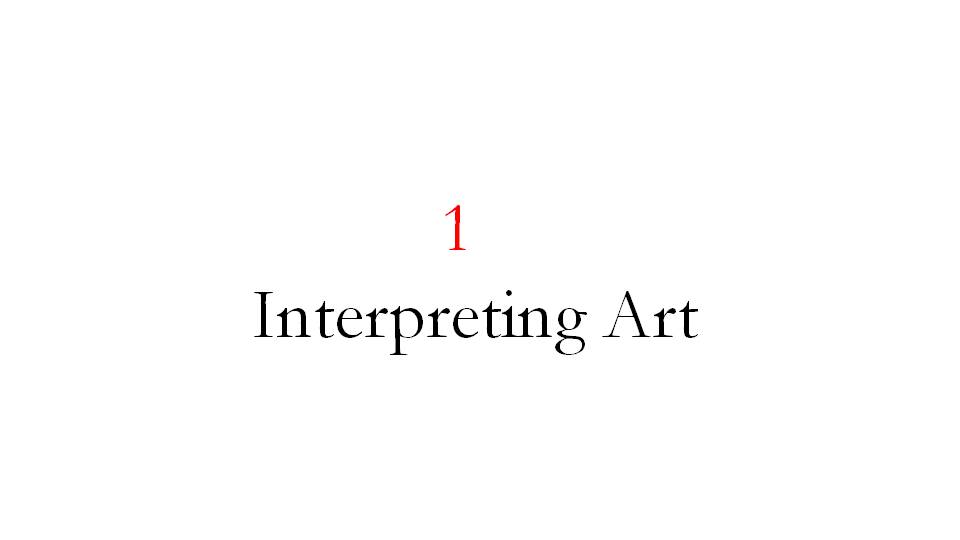 Interpreting art