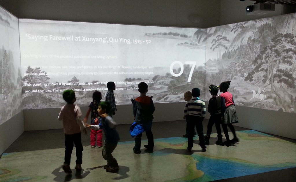 Digital Dragons Masterpieces of Chinese Painting YP and Children Qiu Ying farewell at Xunyan